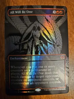 All Will Be One Oil Slick Raised Foil) Phyrexia: All Will Be One Foil NM MTG - Image 1