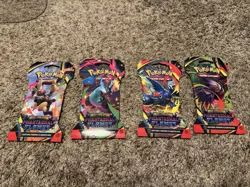 SEALED Pokemon TCG Sleeved Booster Pack Art Set [4] Phantasmal Flames - Image 1