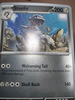 LP Pokemon Steelix 093/132 Me01: Mega Evolution Reverse Holo - Image 5