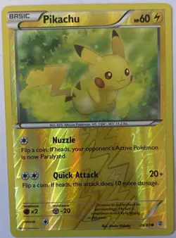 Pokemon Pikachu XY Generations 26/83 Reverse Holo & RAICHU 43/146 Reverse Holo - Image 1