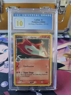 Pokemon 2006 Latias #21 & Latios #22 Holon Phantoms CGC Pristine 10 Sequential - Image 2