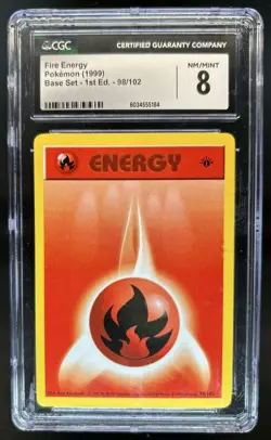 1999 Pokemon 1st Edition Energy #98/102 CGC 8 - Image 1