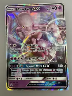 Pokemon Mewtwo GX Holo Lot of 3 TCG Cards SM196 31/68 22/73 English - Image 3