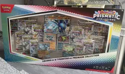 Pokemon TCG Prismatic Evolutions Lucario Ex + Tyranitar Ex Premium Collection - Image 1