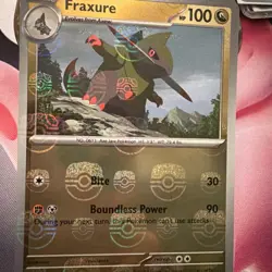 Pokemon Fraxure Masterball 069/086 Reverse Holo Black Bolt English TCG 2025 - Image 1