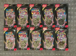 10 PACKS POKEMON TCG MEGA EVOLUTION DRIFLOON / DRIFBLIM CHECKLANE BLISTER NEW - Image 1