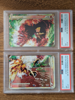 2X 2010 Pokemon HGSS Heart Gold Soul Silver PSA 1 Ho-Oh Holo #112 111 SEQUENTIAL - Image 1