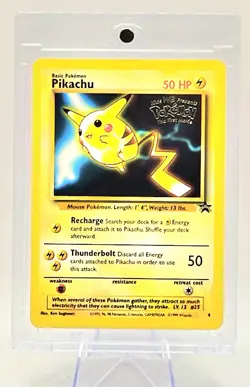 Pokemon TCG Pikachu #4 WOTC Promo Light Play Condition - Image 1