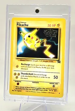Pokemon TCG Pikachu #4 WOTC Promo Light Play Condition - Image 3