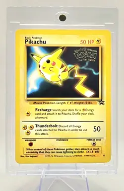 Pokemon TCG Pikachu #4 WOTC Promo Light Play Condition - Image 4