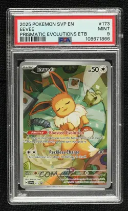 Eevee Pokemon Scarlet & Violet Black Star Promo CGC 9 Mint - Image 1