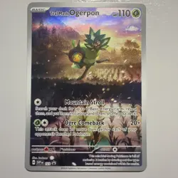 Pokemon TCG Teal Mask Ogerpon 123 Promo Illustration Rare Mint Condition - Image 1