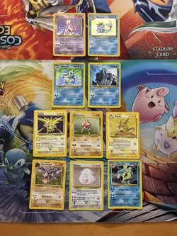Vintage Pokemon Card Lot WOTC Holo Fire Suicune Blastoise Zapdos Vaporeon - Image 1