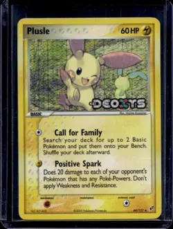 2005 Pokemon EX Deoxys Plusle Reverse Holo #44/107 - Image 1