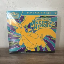 Pokemon Elite Trainer Box Mega Evolution Ascended Heroes Dragonite English - Image 1