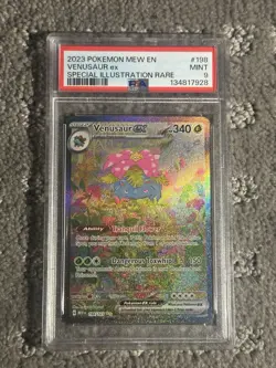 2023 Pokemon SV 151 Venusaur ex #198/165 PSA 9 MINT SCARLET VIOLET SIR - Image 1