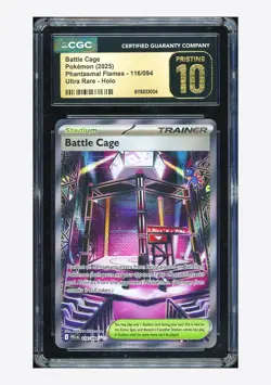Pokemon CGC 10 PRISTINE Battle Cage Ultra Rare 2025 116/094 PFL English - Image 1