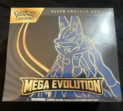 Pokemon Mega Evolution Elite Trainer Box Lucario ETB - Factory Sealed - Image 1