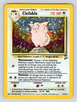 MP Clefable - Base Set 2 - 5/130 - Pokemon - WOTC - Image 1