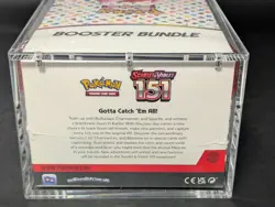 Pokemon 151 SV3.5 Booster Bundle Display Factory Sealed Case W/Acrylic Case - Image 3