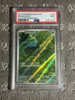 Pokemon Bulbasaur Sv: Scarlet & Violet 151 166/165 PSA 9 Illustration Rare Holo - Image 1