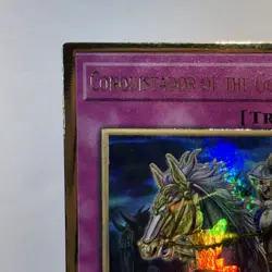 Conquistador of the Golden Land MGED-EN054 Gold Rare 1st Ed NM Yugioh TCG - Image 2