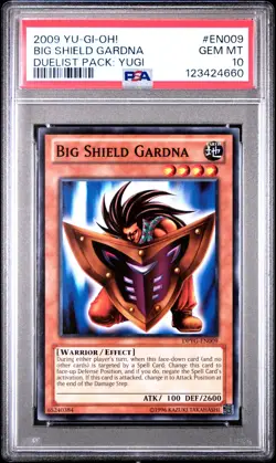 2009 Yu-Gi-Oh Big Shield Gardna PSA 10 GEM MINT Duelist Pack Yugi DPYG-EN009 BGS - Image 3