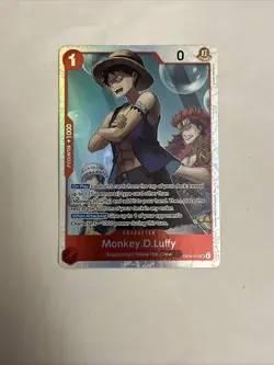 Monkey D. Luffy Super Rare (SR) OP14-013 The Azure Sea's Seven English Foil - Image 1