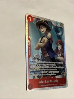 Monkey D. Luffy Super Rare (SR) OP14-013 The Azure Sea's Seven English Foil - Image 2