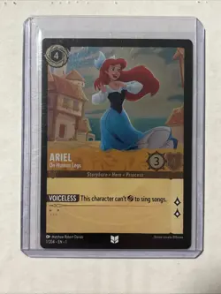 Disney Lorcana Ariel On Human Legs Uncommon 1/204 FOIL - Image 1