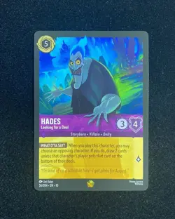 Disney Lorcana TCG English 56/204 EN 10 Hades Looking For A Deal TD40 - Image 1