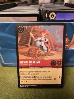 Cold Foil - Disney Lorcana Wendy Darling - Courageous Captain - Azurite Sea - Image 1