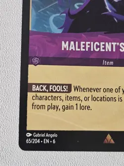 Maleficent's Staff - 65/204 Cold Foil - Azurite Sea - Disney Lorcana TCG - Image 4