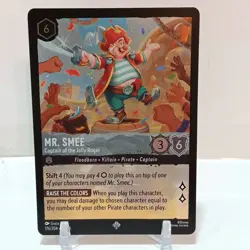 Lorcana Mr. Smee Captain Of The Jolly Roger (Cold Foil) 176/204 NM- Azurite Sea - Image 1