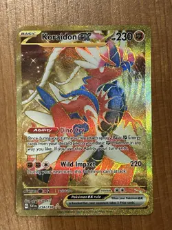 Pokemon Koraidon EX Holo Card 254/198 SV01 Special Illustration English TCG - Image 1