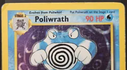 Pokemon Poliwrath 90 HP Holo Rare Base Set 13/102 Wizards Card 1999 - Image 2