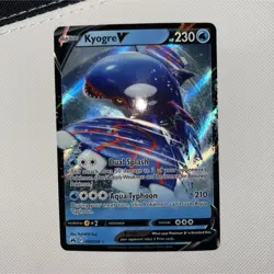 Pokemon Kyogre V Ultra Rare Holo Crown Zenith 037/159 English TCG Card - Image 1