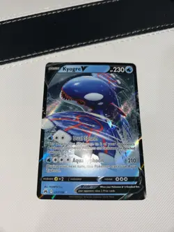 Pokemon Kyogre V Ultra Rare Holo Crown Zenith 037/159 English TCG Card - Image 2