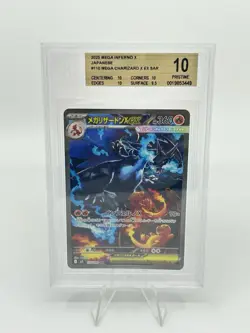 BGS 10 Pokemon Card Japanese Mega Charizard X ex SAR 110/080 MEGA Inferno X EX - Image 1