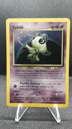 Celebi - 3/64 - Pokemon Neo Revelation Unlimited Holo Rare Card WOTC Near Mint - Image 1