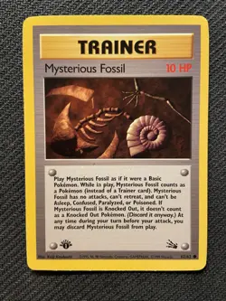 Pokemon TCG Mysterious Fossil Trainer Wizards Of The Coast Card #62 1st Edition - Image 1