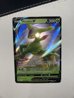 Pokemon Virizion V SWSH295 Promo Sword & Shield Full Art Holo Card English TCG - Image 1