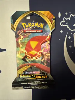 Pokemon TCG Sword & Shield Darkness Ablaze Sleeved Booster Pack - 10 Cards | NEW 820650807121 - Image 1