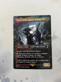Magic REX Owen Grady Raptor Trainer & Blue Loyal Raptor Legendary Lot 2 Cards NM - Image 2