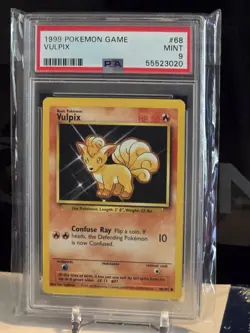 Pokemon Vulpix 068/102 Base Set Regular 50 HP Common English PSA 9 Card - Image 1