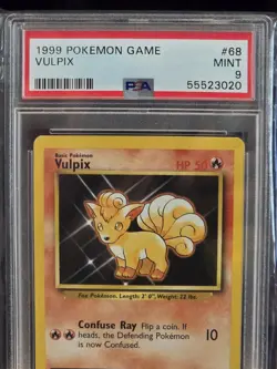 Pokemon Vulpix 068/102 Base Set Regular 50 HP Common English PSA 9 Card - Image 4