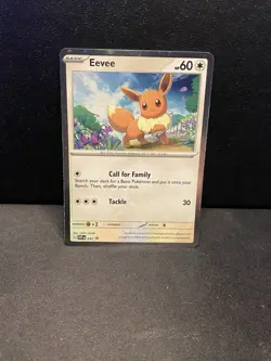 Pokemon Card Eevee Cosmos Holo SVP043 Black Star Promo Obsidian Flames 2023 TCG - Image 1