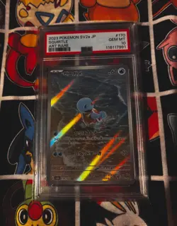Pokemon Card PSA 10 Squirtle 170/165 sv2a Japanese 151 AR Art Rare Holo 2023 #3 - Image 1
