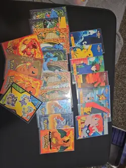 Pokemon Topps All BLUE Topps 200 Different Cards - Image 3