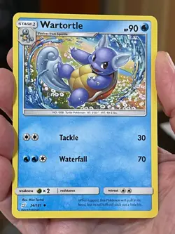 POKEMON WARTORTLE 24/181 UNCOMMON TEAM UP NM CARD - Image 1